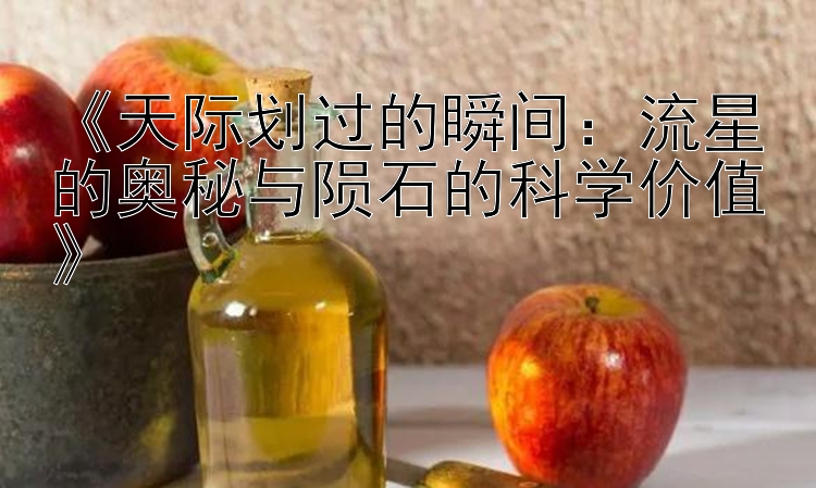 《天际划过的瞬间：流星的奥秘与陨石的科学价值》