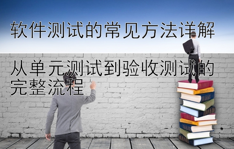 软件测试的常见方法详解  
从单元测试到验收测试的完整流程