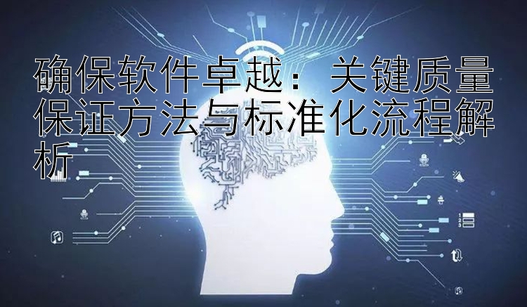 确保软件卓越：关键质量保证方法与标准化流程解析