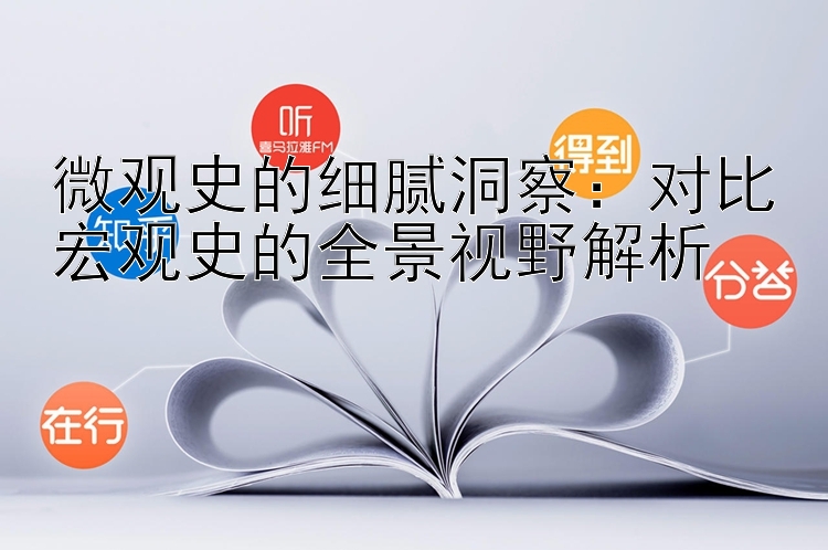 微观史的细腻洞察：对比宏观史的全景视野解析