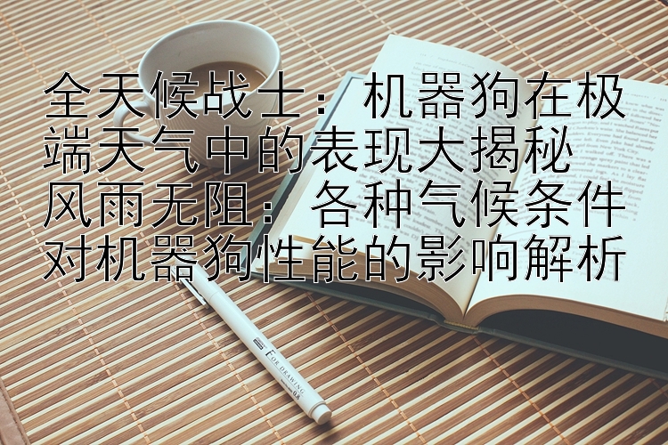 全天候战士：机器狗在极端天气中的表现大揭秘 